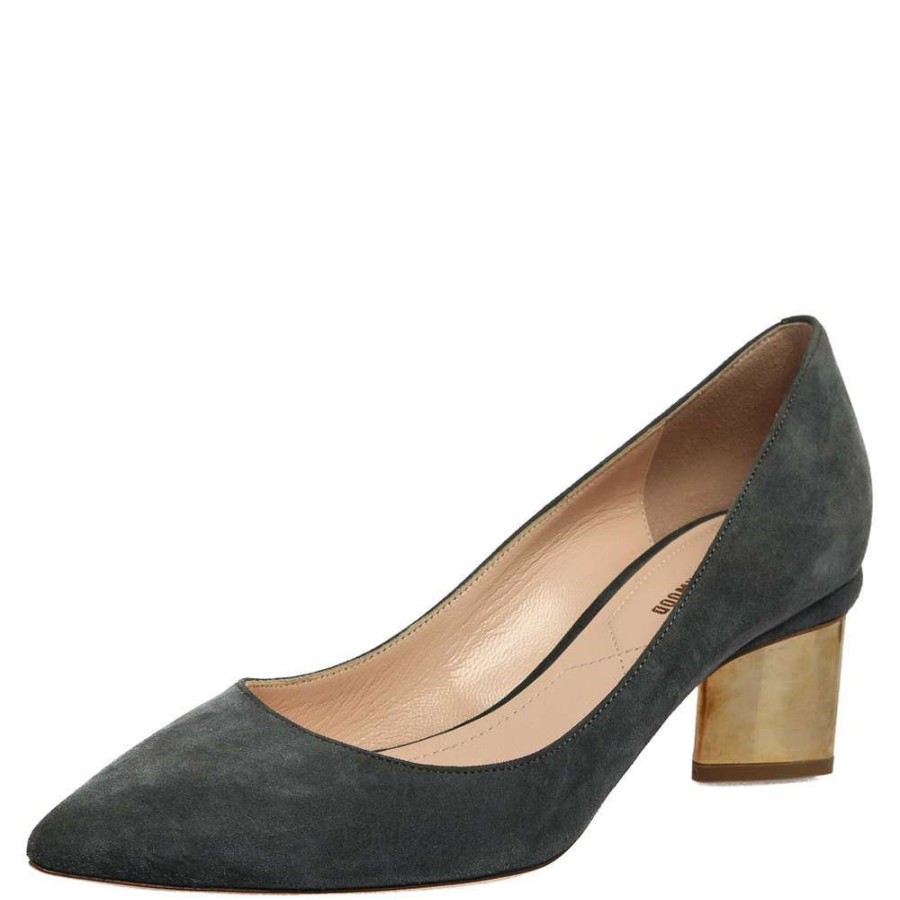 Women'S Shoes * | Nicholas Kirkwood Suede Prism Pumps Size 37.5 For Women Grey