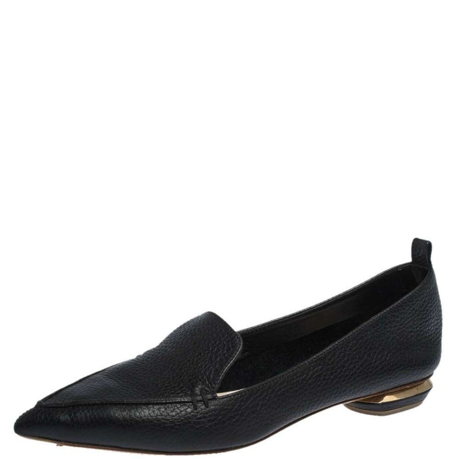 Women'S Shoes * | Nicholas Kirkwood Leather Beya Loafers Size 37 For Women Black