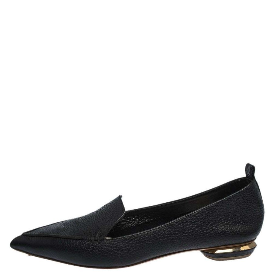 Women'S Shoes * | Nicholas Kirkwood Leather Beya Loafers Size 37 For Women Black