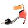 Women'S Shoes * | Nicholas Kirkwood Tricolor Patent Leather Ankle Cuff Sandals Size 36.5 For Women Multicolor