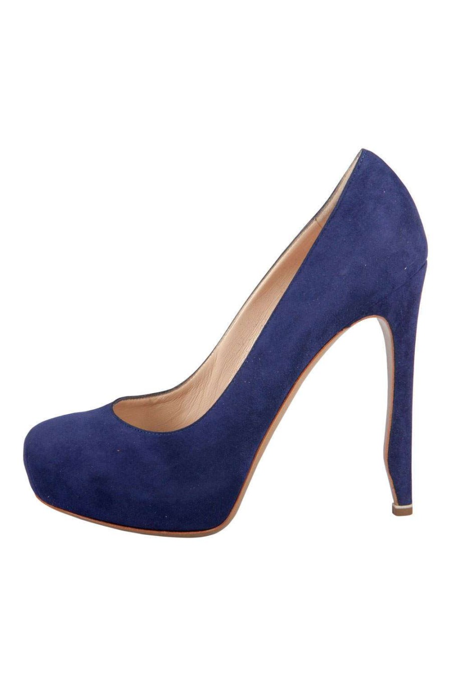 Women'S Shoes * | Nicholas Kirkwood Suede Platform Pumps Size 36.5 For Women Blue